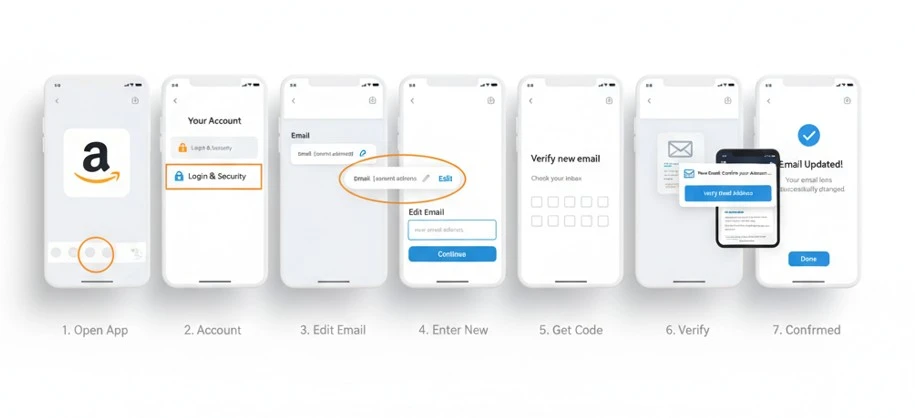 Change Email on Mobile App
