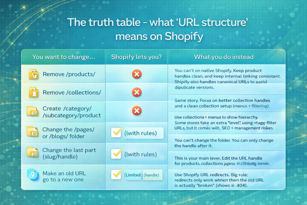 The truth table - what URL Structure means on Shopify