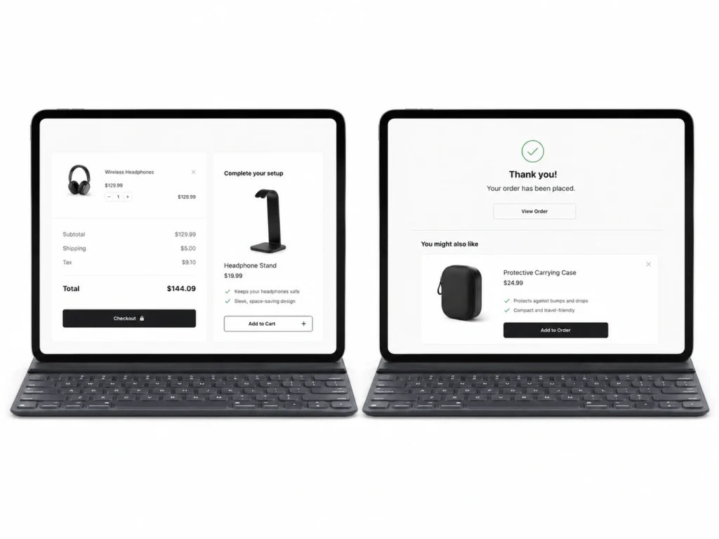 Post-purchase upsell
