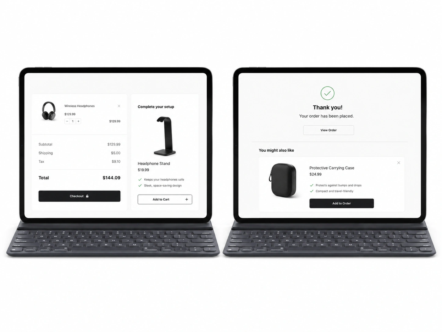 Post-purchase upsell