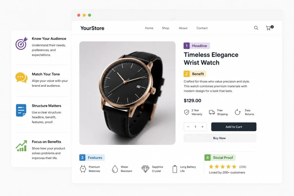 Shopify Product Description