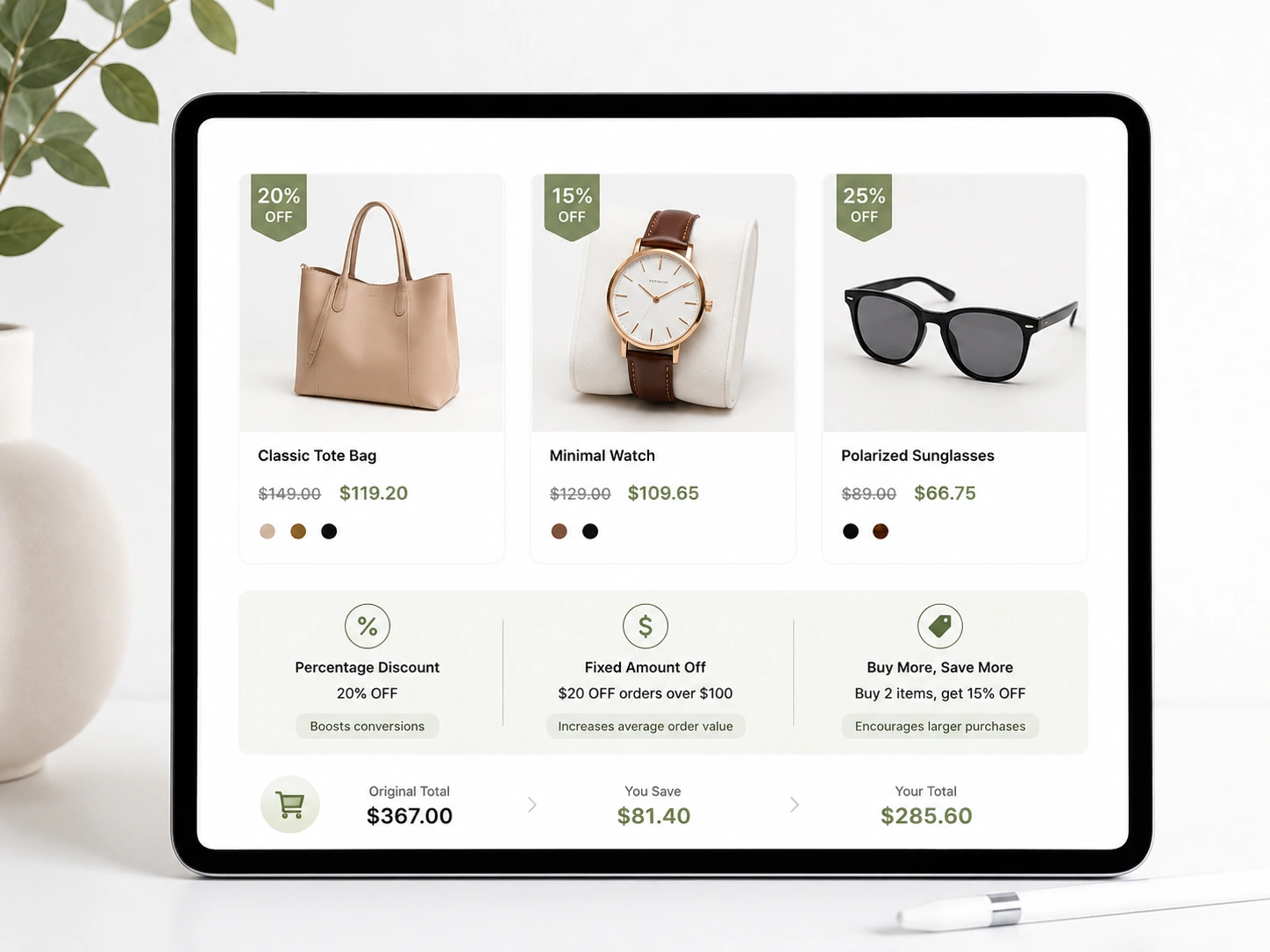 Shopify discount codes