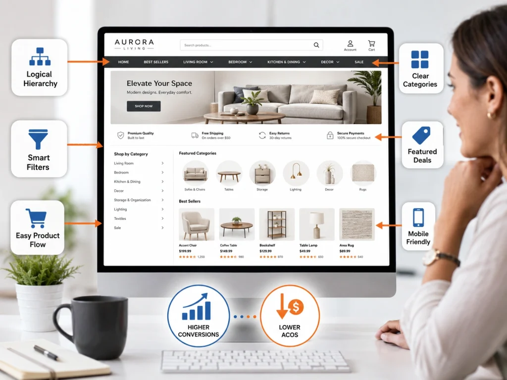 Amazon Store layout