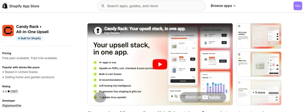 best cross sell app for Shopify
